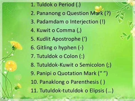 Mga Uri Ng Bantas – Halimbawa At Gamit Ng Mga Ito .